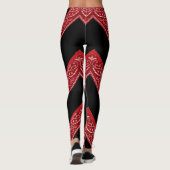Paisley Bandana Red Hanky Leggings (Achterkant)