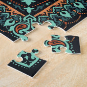 Paisley Bandana: Zijdehals. Legpuzzel (Zijkant)