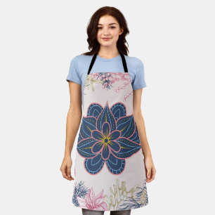 Paisley Beauty, artistiek blauw en Paarse Schort