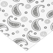 Paisley Black & White-design Korte Tafelloper (Hoek)