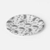 Paisley Black & White-design Papieren Bordje (Gekanteld)