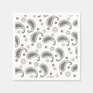 Paisley Black & White-design Servet