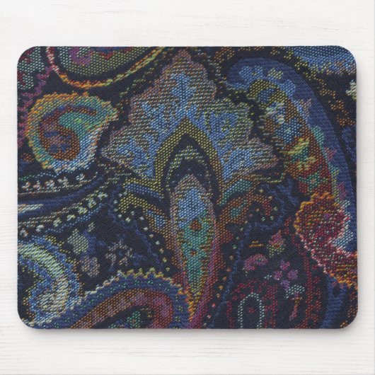 Paisley Blauw Muismat (Voorkant)