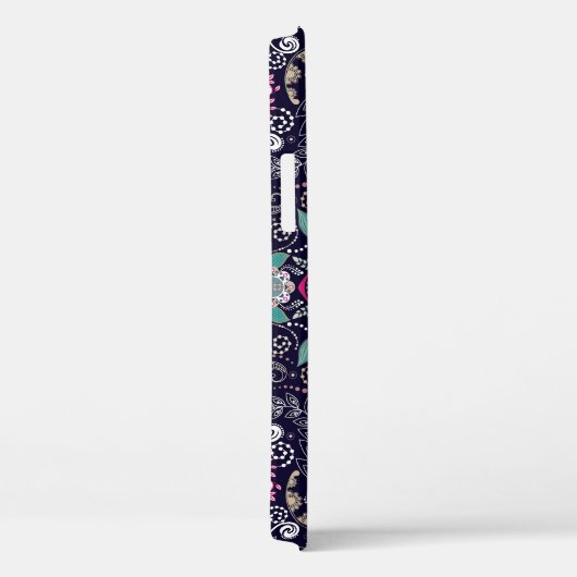 Paisley bloemenontwerp met vierkante zak. Case-Mate iPhone case (Achterkant / Rechts)