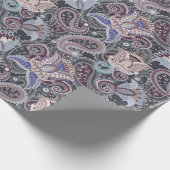  Paisley Bloemenpatroon  Cadeaupapier (Hoek)