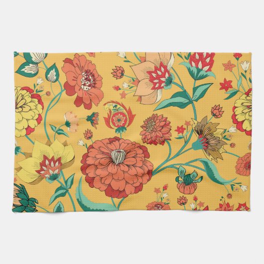 Paisley bloementuin Theedoek (Horizontaal)