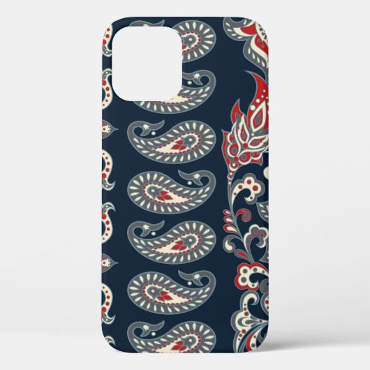 Paisley bloemmotief, damast motief. Case-Mate iPhone case (Achterkant)