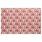 Paisley Blok rood ivoor Stof (Fat Quarter)