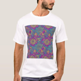 Paisley Bloom Tapijt – Levendige Bloemendans T-shirt