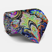 Paisley Blue 2 neg Stropdas (Opgerold)