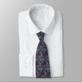Paisley Blue_bewerkt Stropdas (Gebonden)