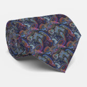 Paisley Blue_bewerkt Stropdas (Opgerold)