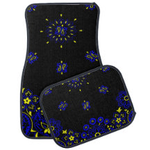 Paisley Blue Black en Yellow