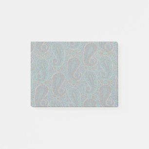 Paisley Blue Indian Boho Art Pattern Post-it® Notes