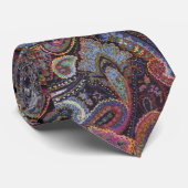 Paisley Blue Large Stropdas (Opgerold)