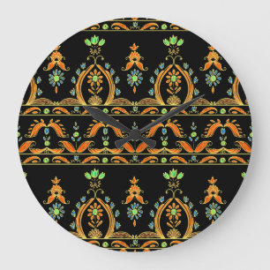 Paisley Bohemian Kashmir Textiel Design Grote Klok