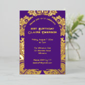 Paisley-boog Folie Uitnodiging (Staand Voorkant)