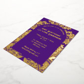 Paisley-boog Folie Uitnodiging (Gedraaid)