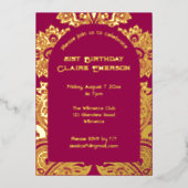 Paisley boog folie uitnodiging (Voorkant)