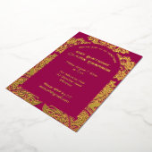 Paisley boog folie uitnodiging (Gedraaid)