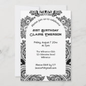 Paisley-boog uitnodiging (Voorkant)