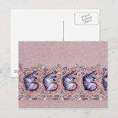 Paisley Border Briefkaart (Voorkant / Achterkant)