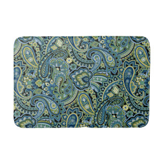 Paisley bosgroen badmat