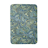 Paisley bosgroen badmat (Voorkant Verticaal)