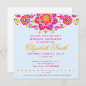 Paisley Bridal Shower-uitnodiging Kaart (Voorkant / Achterkant)