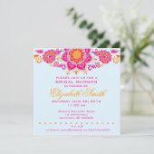 Paisley Bridal Shower-uitnodiging Kaart (Staand voorkant)