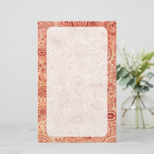Paisley Briefpapier (Staand voorkant)