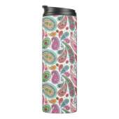 Paisley Bright Monogram | Thermische getumbler Thermosbeker (Geroteerd rechts)