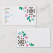 Paisley Burst Visitekaartje (Voorkant / Achterkant)