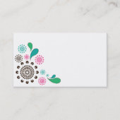 Paisley Burst Visitekaartje (Achterkant)