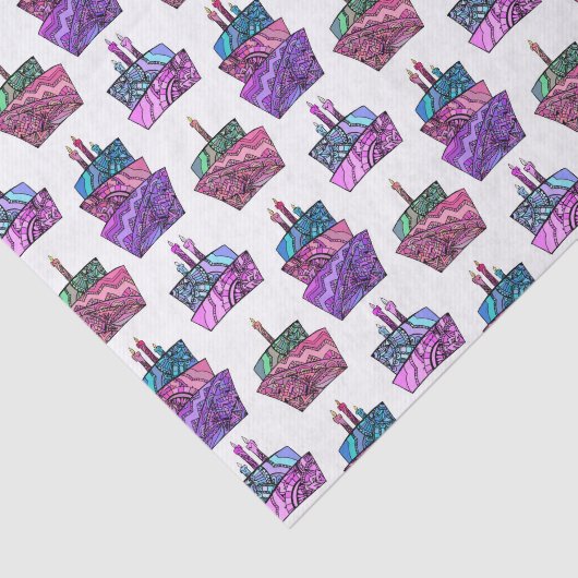 Paisley Cakes Tissuepapier (Detail)