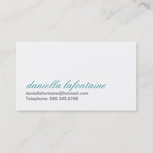 Paisley Calling Cards Contactkaartje (Voorkant)