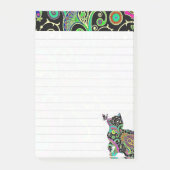 Paisley cat en vlinder post-it® notes (Voorkant)