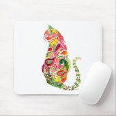 Paisley Cat Mousepad Muismat (Met muis)