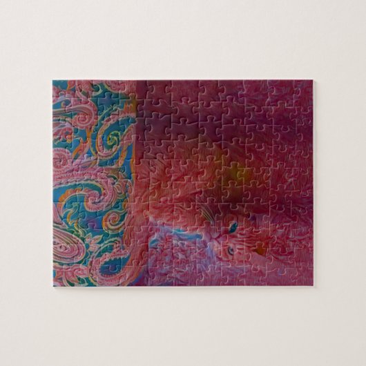 Paisley Cat Puzzle Legpuzzel (Horizontaal)