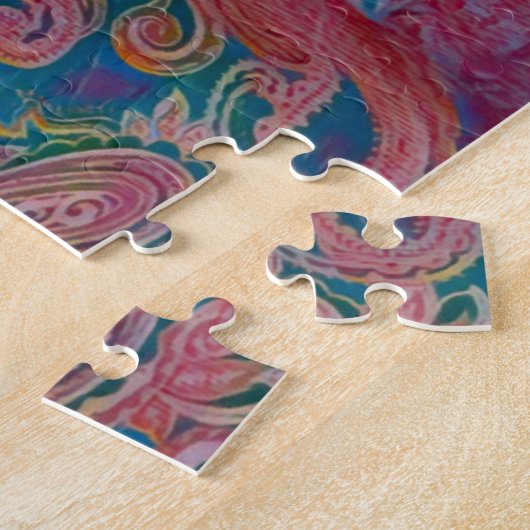Paisley Cat Puzzle Legpuzzel (Zijkant)