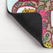 Paisley Cat Tree of Life Muismat (Hoek)