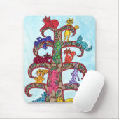 Paisley Cat Tree of Life Muismat (Met muis)
