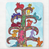Paisley Cat Tree of Life Muismat (Voorkant)