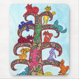 Paisley Cat Tree of Life Muismat