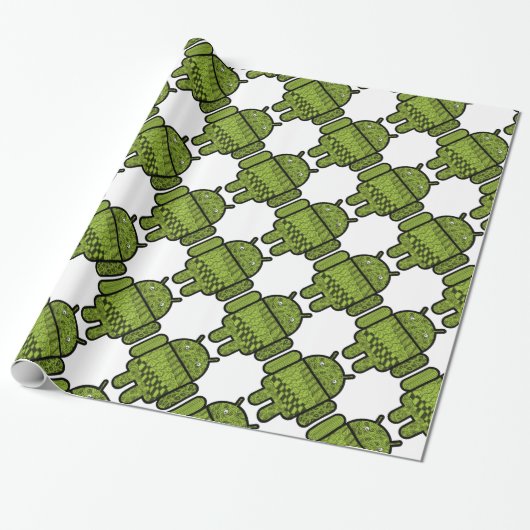 Paisley Character for the Android™ Robot Cadeaupapier (Uitgerold)