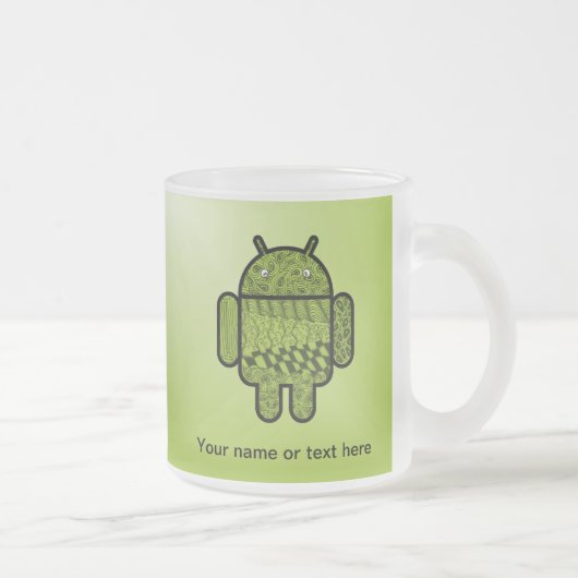 Paisley Character for the Android™ Robot Matglas Koffiemok (Rechts)