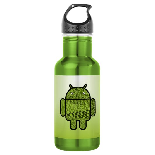 Paisley Character for the Android™ Robot Waterfles (Voorkant)