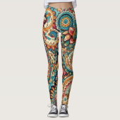 Paisley chic leggings (Voorkant)