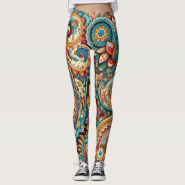 Paisley chic leggings