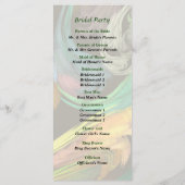 Paisley Closeup Wedding Programme Programmakaart (Achterkant)